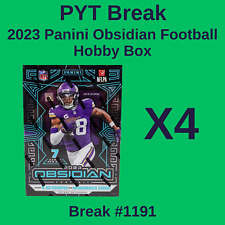 New ListingNew York Jets - 2023 Obsidian Hobby 4 Box PYT Break #1191