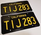 1966 Vintage ORIGINALS California License Plates 1963 1964 1965 1969 1968 1967