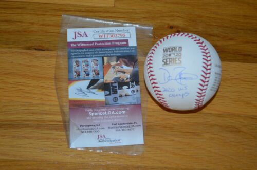 LA DODGERS Dave Roberts Autographed 2020 World Series Commemorative Baseball JSA