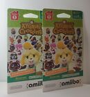 Animal Crossing Amiibo Card Pack Series 1 Sealed Lot of 2 packs 6 cards per pack