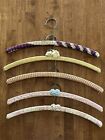 Mid Century Crochet Clothes Hangers Handmade Collectibles lot of 5