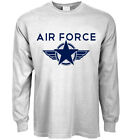 Air Force Gifts Mens Long Sleeve T-shirt Graphic Long Sleeved Tee Apparel