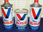 Lot of 3 VTG VALVOLINE CANS 