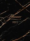 Planner 2021 Vertical Weekly Monthly: 12 Month Hardcover Weekly Monthly Yea...