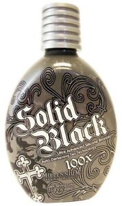 Millennium SOLID BLACK 100X Bronzer Dark Tanning Bed Lotion -13.5 oz