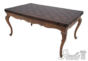 New Listing62881EC: French Style Carved Base Dining Room Table
