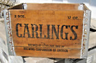Vintage CARLING'S Brewing Co - Cleveland, OH- Wood Beer Crate Case