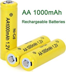 AA Nicad Rechargeable Batteries NiCd Battery Ni-Cd 1000mAh
