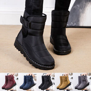 Women Insulated Waterproof Snow Boots Warm Faux Fur Lined Outdoor Ankle Boots