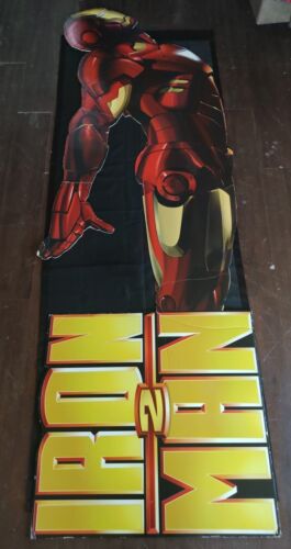 Rare Marvel 2010 IRON MAN 2 Movie Cardboard Standee Display 93” Tall - As is VGC