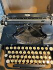 New ListingVintage 1940s Royal Quiet De Luxe Black Portable Typewriter and Case