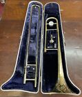 vintage CONN “DIRECTOR” TROMBONE COMPLETE w/ORIGINAL CASE (#3 mouthpiece) brass_