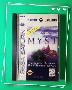 Myst (Sega Saturn, 1995) Complete W/ Manual CIB TESTED