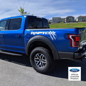 2017-2019 Ford Raptor Bed Graphics W/ Slash Vinyl Side Decal Stickers F150 2018