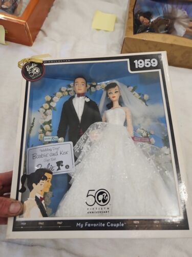 Barbie & Ken 50th Anniversary My Favorite Couple 1959 Wedding Day Doll Set READ
