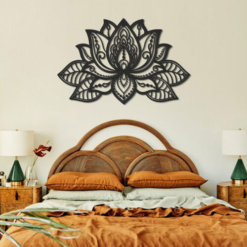 3D Lotus Mandala Metal Wall Decor, Lotus Flower Metal Wall Art, Home Decor