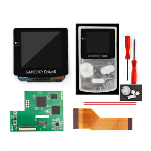OLED LCD Touch Laminated OSD Menu Retro Pixel AMOLED Screen+Pre-cut Case For GBC