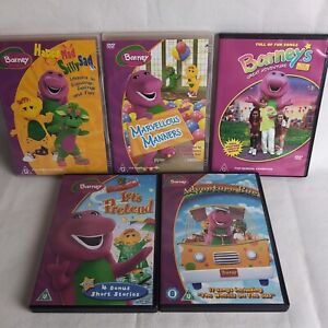 Barney 5x Bundle (DVD, Region 2 / Region 4) Very Good Condition | Rare DVD Lot