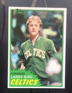 1981-82 Topps LARRY BIRD #4 2nd Year, 1st Solo Card