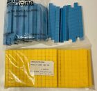 Hand2Mind Base 10 Blocks - 50 Blue & 50 Yellow Tens Rods - Math Manipulatives