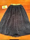 NWOT BODEN navy blue INCREDIBLE TULLE layered lined maxi skirt US 4 MUST SEE!!