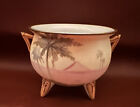 Vintage Nippon Japanese Pyramids Small Trinket Bowl Moriage. handles and footed