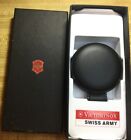 Victorinox Swiss Army Travel Alarm Clock Pocket Watch Rare Black Dial LNIB