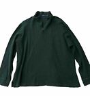Polo Ralph Lauren Men's XL 1/4 Zip Up Estate Rib Drk Green Sweater 100% Cotton