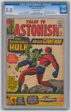 TALES TO ASTONISH #59 CGC 5.0, Hulk Begins, Lee/Kirby, Marvel Comics 1964
