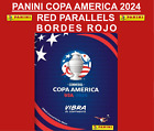 Panini Copa America 2024 RED PARALLEL Stickers.