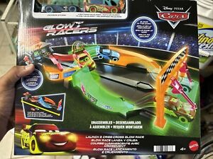 Mattel Disney and Pixar Cars Glow Racers Track Set Launch & Criss-Cross Playset