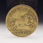 Antique German Counter Coin Token Charlemagne Galloping Horse