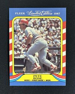 1987 Fleer Limited Edition Pete Rose #36 Baseball Card Cincinnati Reds