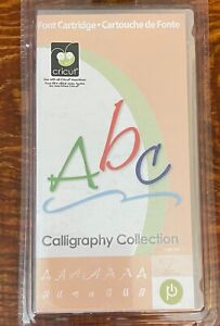 Cricut Calligraphy Collection Alphabet Font Cartridge Retired New Sealed  290592