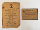 Titanic Lunch Menu and Boarding Pass