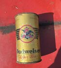 BUDWEISER LAGER OPENING INSTRUCTION FLAT TOP BEER CAN ~ IRTP
