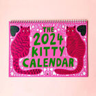 2024 Kitty Calendar Wall Calendar,Cat Funny Calendar ,2024 Monthly Wall Calendar
