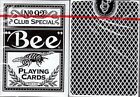 Bee Signature Black Playing Cards Poker Size Deck USPCC Custom Limited New