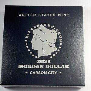 New Listing2021-CC Morgan Silver Dollar Carson City EMPTY BOX w COA