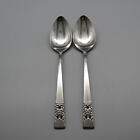 Oneida Stainless Coronation Serving Spoons - Set of Two USA Made