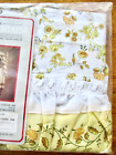 Vintage~NEW Sears Yellow Pale Sunflower Ruffled Lace Swag Curtains Pair 68wx38L
