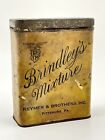 Vintage Brindley's Mixture Pipe Tobacco Tin Advertising EMPTY Rectangle Upright
