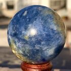 135G Rare！Natural beautiful Blue Kyanite Sphere Ball Quartz Crystal Healing