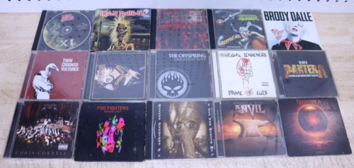 Lot Of 15 Rock Roll Heavy Metal CD's Black Sabbath Offspring Metallica Vultures