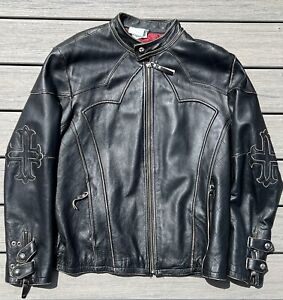 AFFLICTION Leather Jacket 2XL LIMITED EDITION No. 69/1400 “Skull Liner