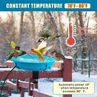 WISMOIER Heated Bird Bath with Solar Fountain Thermostatically Controlled (#9146