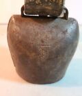 VINTAGE RUSTIC GOAT BELL. SWISS FIRMANN BULLE 4/0 COW BELL And Collar