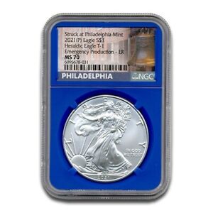 2021(P) $1 SILVER EAGLE NGC MS70 Early Release