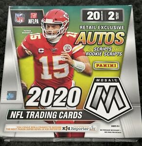 2020 NFL Mosaic Football Mega Box, Brand New Sealed, Walmart, Burrow, Hurts
