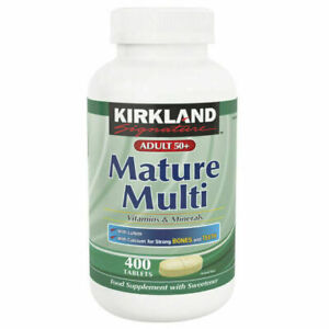 Kirkland Signature Adult 50+ Mature Multi Vitamins & Minerals, 400 ct Exp 05/25